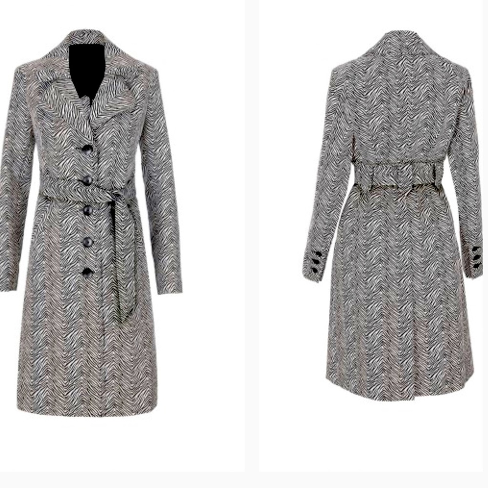 Cabi zebra trench coat. Size XS. *Worn once—amazing quality